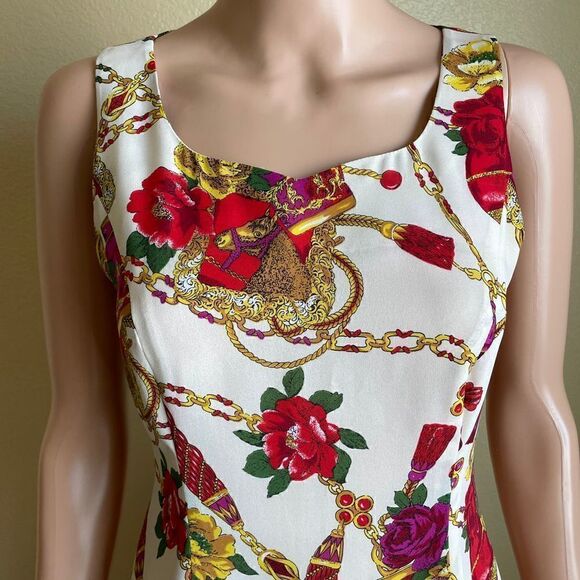 Erote Floral Chain Mini Dress Size Small - Picture 5 of 8